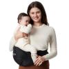 Momcozy Hip Seat Baby Carrier with Original 3D Abdominal Support and EVA Massage Pad, Black, L view 1