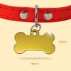 Ibera Gifts - Personalized Dog Tag in Bone Shape for Small to Medium Dogs and Cats (Gold, Paw Print) view 3