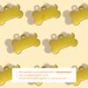 Ibera Gifts - Personalized Dog Tag in Bone Shape for Small to Medium Dogs and Cats (Gold, Paw Print) view 4