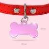 Ibera Gifts - Engraved Dog Tag in Bone Shape for Small to Medium Dogs and Cats (Pink, Crown) view 3