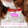 Ibera Gifts - Personalized Dog Tag in Bone Shape for Small to Medium Dogs and Cats (Pink, Stars) view 2