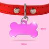 Ibera Gifts - Personalized Dog Tag in Bone Shape for Small to Medium Dogs and Cats (Pink, Stars) view 3