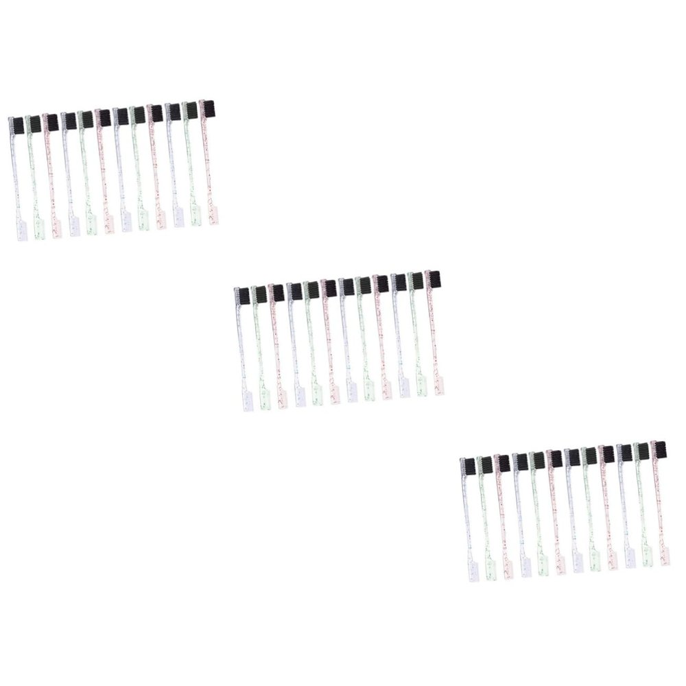 FRCOLOR 36-Piece Dual-Ended Eyebrow Brush Set with Comb and Edge Brush