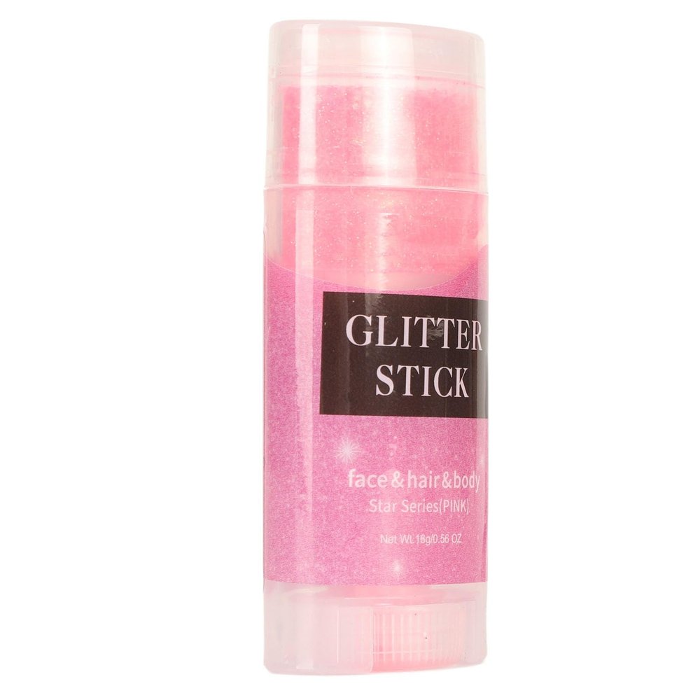 Glitter Gel Pen, Easy-Clean Adhesive, 16 g, Long-Lasting Multi-Purpose Glitter for Singers, Concerts, Adults and More (Pink)