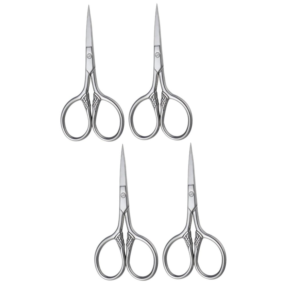 DOITOOL 4-Piece Stainless Steel Beard Trimming Scissors for Men
