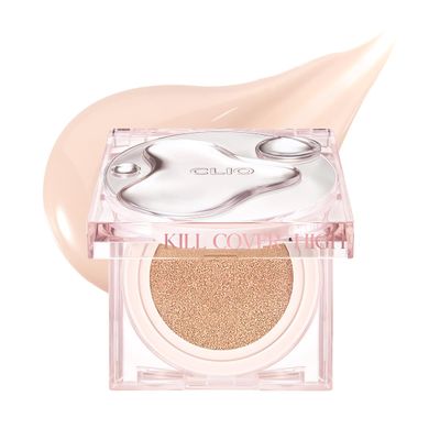 Clio Kill Cover High Glow Cushion, 2 x 14 g, 2 Shades, Refill Included