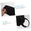 MAGICLULU Tissue Box Holder Bag, Napkin Holder, Black Oxford Fabric, Easy to Open view 3