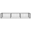 BAZZI Dog Cage, 8 Panels, Black, 100 x 50 cm, Powder-Coated Steel view 2