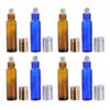 DOITOOL 8-Pack 10 mL Roll-On Glass Bottles with Stainless Steel Roller Balls view 1