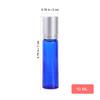 DOITOOL 8-Pack 10 mL Roll-On Glass Bottles with Stainless Steel Roller Balls view 2