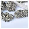 1-Piece Natural Pyrite Crystal Cluster, Irregular Raw Rock Sample for Home Decoration, Evil-Spirit Exorcism and Money Drawing view 2