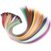 Rainbow Clip-In Hair Extensions, 55.9 cm, Long Straight Synthetic Hairpiece view 3