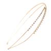 Skinny Rhinestone Criss-Cross Sparkly Headband view 1