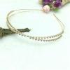 Skinny Rhinestone Criss-Cross Sparkly Headband view 4