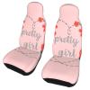 BEEOFICEPENG Car Seat Covers, Universal Front Seat Protectors, 2-Pack, Pretty Girl Flowers view 1