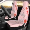 BEEOFICEPENG Car Seat Covers, Universal Front Seat Protectors, 2-Pack, Pretty Girl Flowers view 2