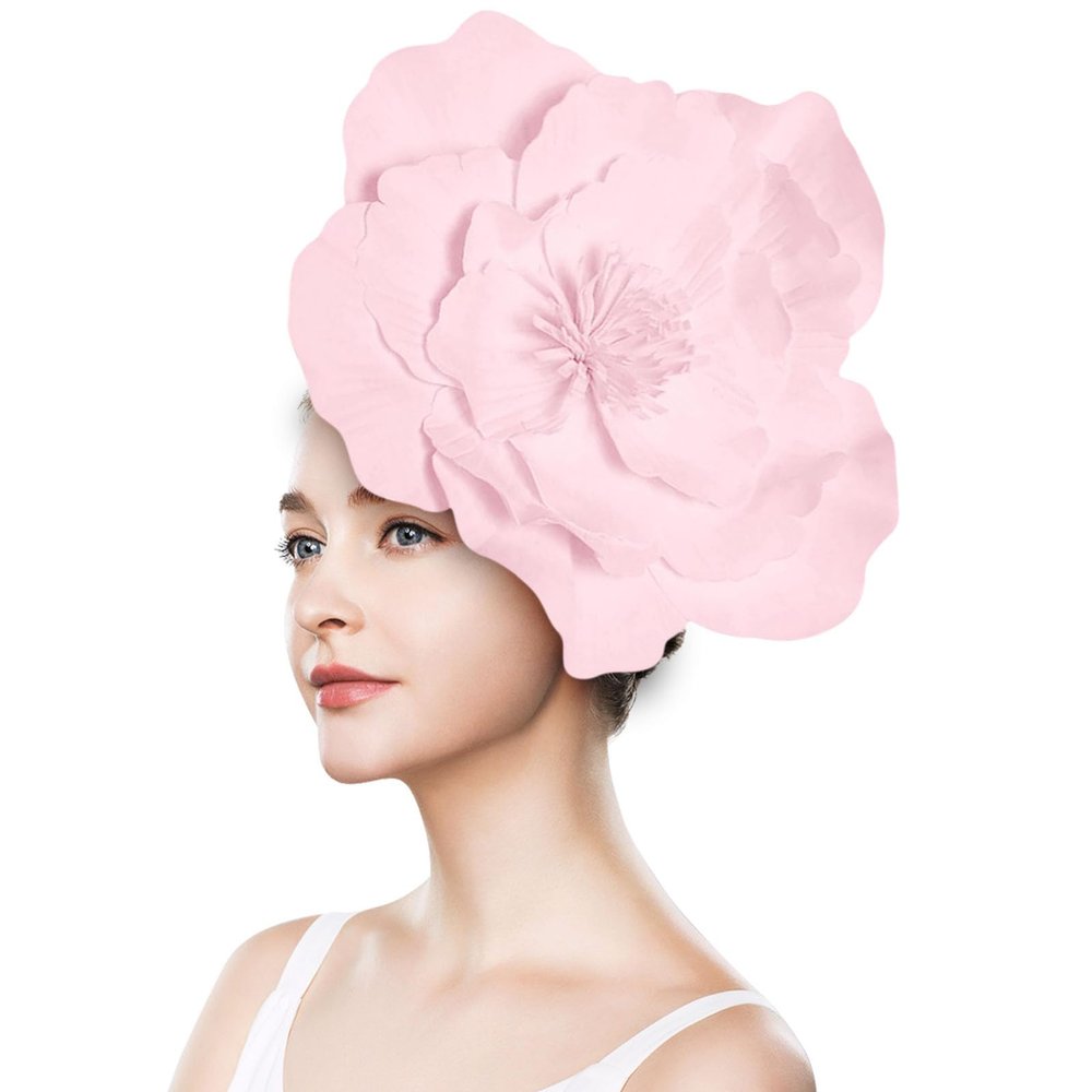 Pink Flower Fascinator Headband for Women