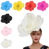 Pink Flower Fascinator Headband for Women view 3