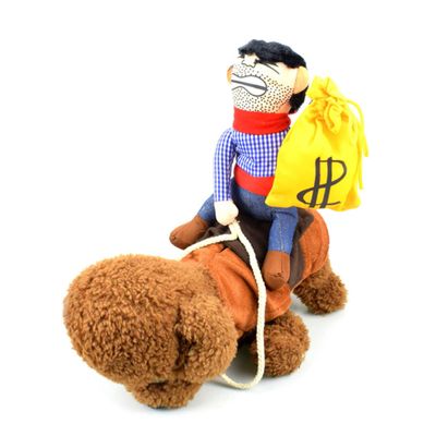 Angoily Funny Pet Costume Large Rider Outfit for Dogs