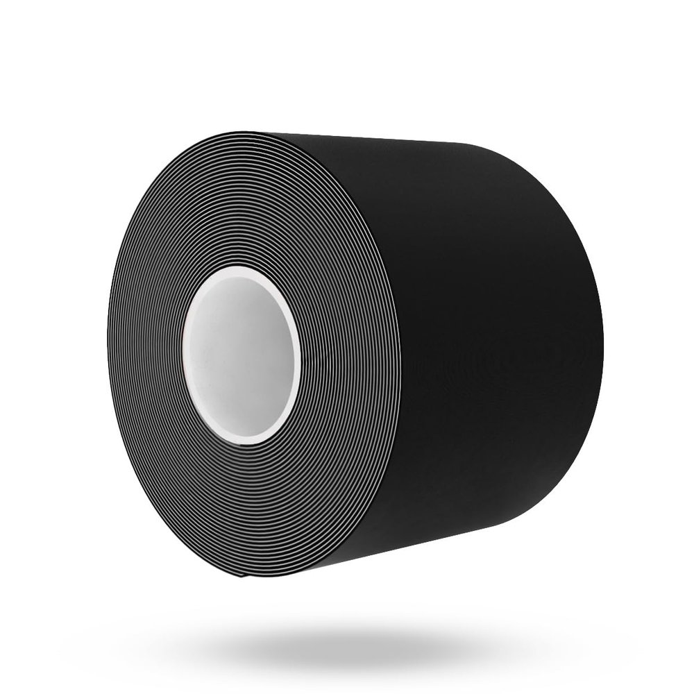 GymBeam Kinesiology K-Tape - Physiological Sports Tape, 5 m x 5 cm, Cotton with Elastane, Strong Adhesion, Stable and Flexible, Waterproof, Ideal for Back, Arms, Knees or Ankles (Black)