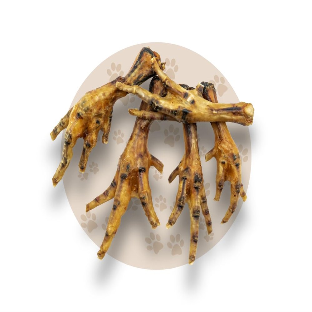 Warnick's Dog Treats, Brown Dried Chicken Feet - 3 kg