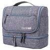 Soulima Spacious Waterproof Insulated Hanging Travel Cosmetic Bag, Gray, 23184 view 1