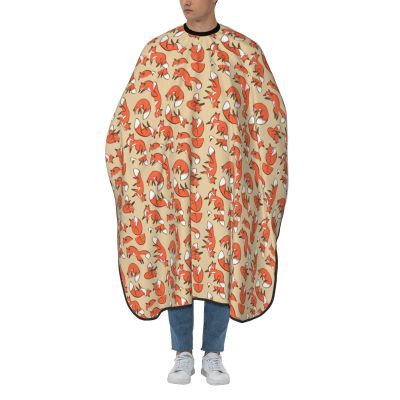 EgoMed Haircut Cape, Professional Salon Haircutting Cape, Barber Cape, Many Foxes Print