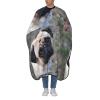 EgoMed Professional Haircut Cape with Pug Dog Print view 1