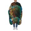 EgoMed Haircut Cape, Professional Salon Barber Cape, Hair Cutting Cape, Coral and Fish view 1
