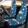 BEEOFICEPENG Universal Front Car Seat Covers, 2-Pack, Cute Underwater Sharks view 2