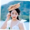 Women's Flower and Veil Headband for Parties and Weddings, Pink view 2
