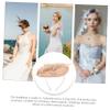 Women's Flower and Veil Headband for Parties and Weddings, Pink view 3