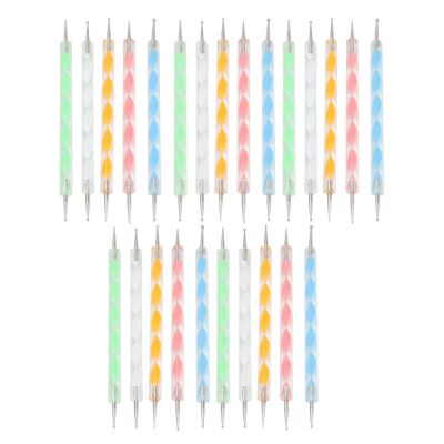 Glomora 25-Piece Nail Art Dotting Pens, Double-Sided Tools