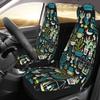 BEEOFICEPENG Car Seat Covers, Universal Front Seat Protectors, 2-Piece Set, Garden Cactus view 2