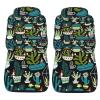 BEEOFICEPENG Car Seat Covers, Universal Front Seat Protectors, 2-Piece Set, Garden Cactus view 4