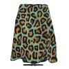 EgoMed Professional Haircut Cape, Blue-Green Leopard Print view 3