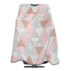 EgoMed Professional Haircut Cape, Rose Gold Triangle Marble Pattern view 3