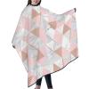 EgoMed Professional Haircut Cape, Rose Gold Triangle Marble Pattern view 4