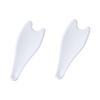 PartyKindom 2-Piece Scalp Massage Tool and Facial Gua Sha Set, White view 1