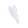 PartyKindom 2-Piece Scalp Massage Tool and Facial Gua Sha Set, White view 3