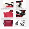 Ultra-Lightweight Aluminum Alloy Wheelchair, Portable, Foldable Transport Chair with Hand Brakes and Folding-Back Armrests view 2