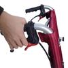 Ultra-Lightweight Aluminum Alloy Wheelchair, Portable, Foldable Transport Chair with Hand Brakes and Folding-Back Armrests view 3