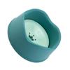 Abrasion-Resistant Plastic Food Bowl for Puppies and Kittens, Green view 1