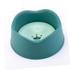 Abrasion-Resistant Plastic Food Bowl for Puppies and Kittens, Green view 2