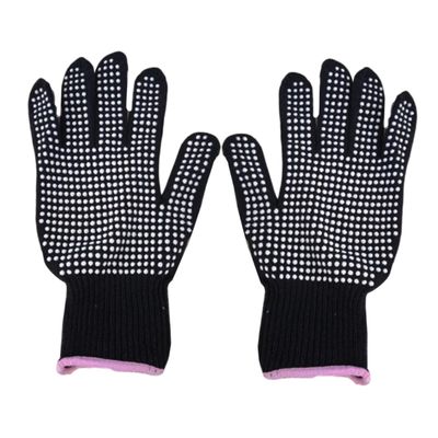 PRETYZOOM 1 Pair Heat-Resistant Gloves, Black, for Curling Irons