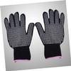 PRETYZOOM 1 Pair Heat-Resistant Gloves, Black, for Curling Irons view 3