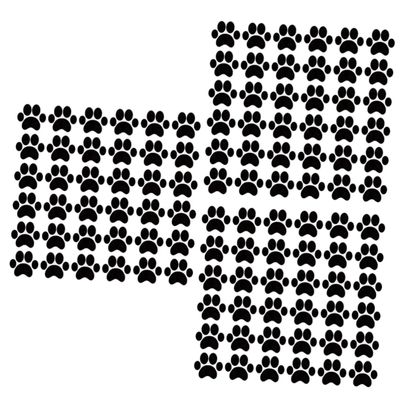 jojofuny 147-Piece Cat Paw Wall Decals, Cute Wall Stickers for Kids' Rooms, Durable Decor for Boys and Girls