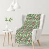 LAMAME Soft Blanket with Tropical Leaves, Warm Blanket view 1