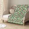 LAMAME Soft Blanket with Tropical Leaves, Warm Blanket view 3