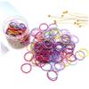 Children’s Elastic Hair Ties, 200-Piece Polyester Set view 3